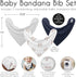 3 Pack Set Sweet Jojo Designs Baby Boy Girl Bandana Bibs for Newborn Infant Feeding Drool of Absorbent Fabric Bibdanas