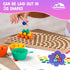 Counting 3 4 5 Toddler Wooden Learning Montessori Toys Preschool educational board bead game Baby Rainbow Stacking