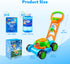 1 2 3 1-3 SLOOSH Bubble Lawn Mower Toddler Toys - Spill-Proof Bubble Machine Pretend Gardening Play Toy for Age Year
