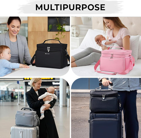S1 S2, Pack, Breast Pump Bag Fit for Spectra and Wearable Breast Pump Bags with Milk Pumping Bag with Waterproof Mat