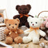 HyDren 12 Pcs Bear Stuffed Animal, 12 Inch Bulk Soft Plush Bears with Ribbon Bow Ties for Gifts