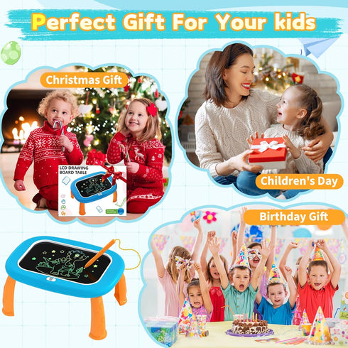 1 2 3 4 5 2-3 LCD Writing Tablet for Kids Year Old - Toddler Drawing Tablet, Drawing Pad & Color Doodle Board Toy