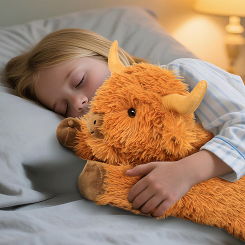 5 lbs 22 JellyMallow Highland Cow Weighted Stuffed Animals in, Highland Cow Weighted Stuffed Animal Plushies, Adorable