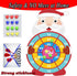 30” Christmas Decorations - Large Santa Claus Dart Board Game for Indoor Outdoor Parties
