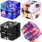 IGINOA 4 Packs Infinity Cube Toy Stress Relieving Game for Kids and Adults,Cute