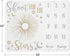 Sweet Jojo Designs Star and Moon Girl Milestone Blanket Monthly Newborn First Year Growth Mat Baby Shower Memory
