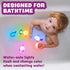 6 Pack Tub Works Under the Sea Light Up Bath Toys, | Water-Activated Light Up Toys Flash & Change Color | Easy-Grip