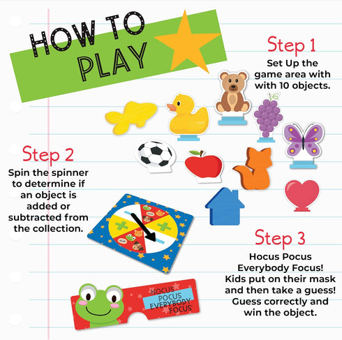 Briarpatch | Hocus Pocus, Everybody Focus - School Readiness Game for Preschool, Travel Friendly Activity for Kids Ages