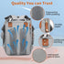 LHDYMXYN Backpack Baby Diaper Bags with Changing Station, Multifunctional Diaper Bag for Moms Dads with USB Charging