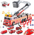 deAO Fire Truck Toys for Boys with Lights and Sounds,RC Remote Control