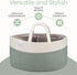 Comfy Cubs Large Diaper Caddy Organizer - Portable Nursery Storage Bin & Car Travel Basket with Dividers, Sage