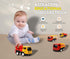 TOYZONE Friction Powered Mini Truck Series - BPA Free Friction Powered Toy, Unbreakable City Service Truck