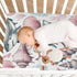 Burbuja 27 39 Fitted Crib Sheet for Girls and Boys, Pink Pastel Shells Sharks Soft Breathable Crib Sheet for Standard