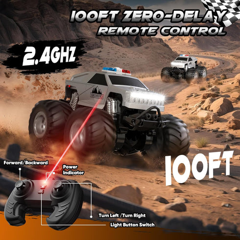 360 4-7 8-12 6-8 Remote Control Car, All Terrain Remote Control Truck, RC Cars with Degree Spins, Pickup-Style Toy Car