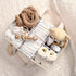 PeraBella Baby Diaper Caddy Organizer with Handle, Boy & Girl Shower Gift Basket, Portable Diaper Storage Basket Bin