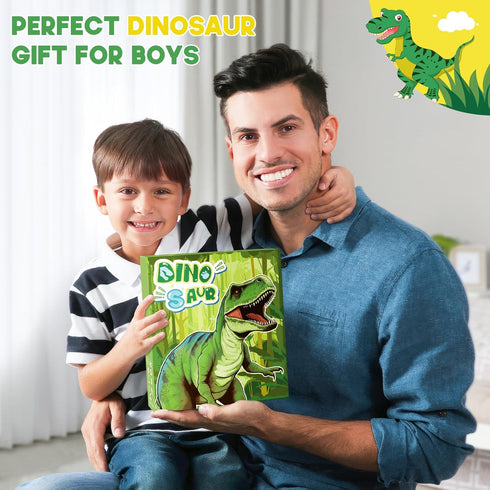 Set 57Pcs 4-6-8, 5,7,Gel Fruit Scented Markers with Glitter Dinosaur Pencil Case & Stationery, Art Supplies for Kids