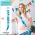 CORRURE Baby Shower Sash for Boy - 'Mommy to Be' with Blue Ribbon and Black Foil Text, Ideal for Gender Reveal