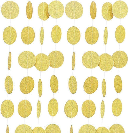 Gold Glitter Happy Birthday Banner Garland Sign for Birthday Party Decorations