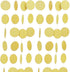 Gold Glitter Happy Birthday Banner Garland Sign for Birthday Party Decorations