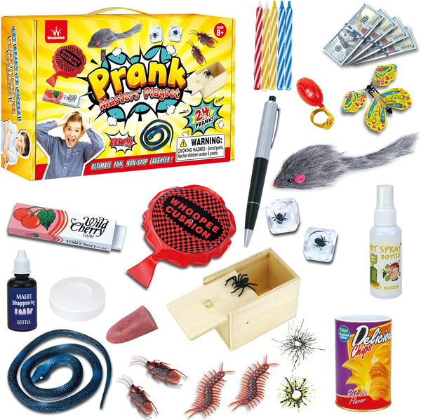 wookidel Prank Stuff - 35 Pranks for Kids & Adults, April Fools,