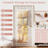 4 Criusia Stuffed Animal Storage, Over The Door Organizer with Mesh Pockets, Toy Organizers and Storage for Nursery