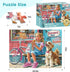 VOLUVOLU 300 6-8 8-10 10-12 Pieces Ice Cream Puzzles for Adults - Puzzles for Kids Ages - Large Piece Dog Jigsaw Puzzle