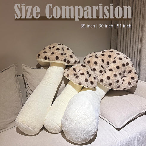 Hofun4U 30 inch Mushroom Plush Pillow - Mushroom Shaped Stuffed Long Pillow - Mushroom Stuffed Pillow - Christmas