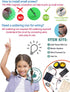 STEM 4 Set Solar Motor Kit, Electric Science Experiment Projects, Educational Building Car Kit for Kids