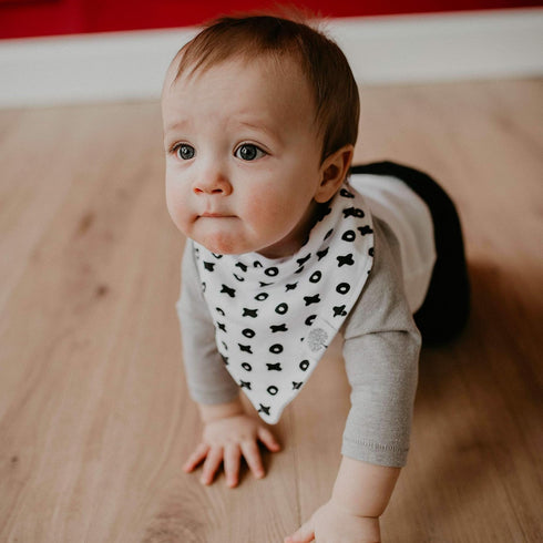 Parker Baby Bandana Drool Bibs, 4 Pack for Boys, Girls, Unisex