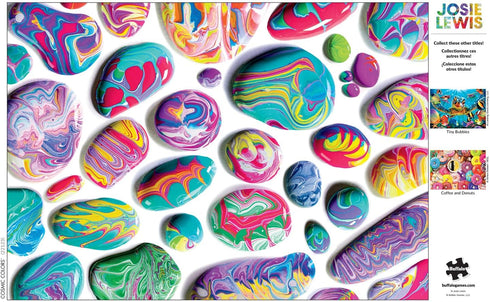 Buffalo Games - Josie Lewis - Cosmic Colors - 300 Large Piece Jigsaw Puzzle for Adults, 21.25 x 15.00, Game Nights