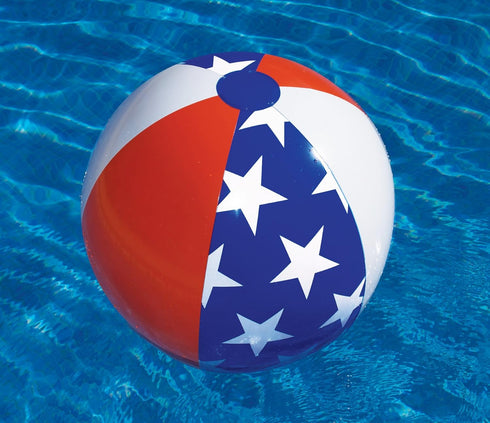 SWIMLINE 14" Inflatable Beach Ball Playful Pool & Beach Accessory for Parties, BBQs, and Backyard Fun, Patriotic