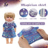 8 pcs Girl Doll Clothes and Accessories Gift - 12 Inch Dolls Dress Outfits, 6 Complete Sets of Cloak, Pajamas, Onesies