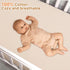 100% 2 Pack Set, 52"x28", Pro Goleem Muslin Crib Sheets, Cotton Crib Sheets for Boy Girl, Breathable Soft Neutral Baby