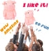 Hopearl Talking Pig, Repeats What You Say, Nodding Electric Interactive Animated Toy for Toddlers, Pink