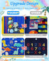 Busy Board Montessori Toys for 1-4 Year Old Boys & Girls, Sensory Educational Travel Toys for Fine Motor Skills