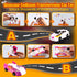 ZIYIME Set 3-6 Magnetic Transforming Cars Toy, Collision Transforming Car Robot Toys, Automatic Deformation of Magnetic