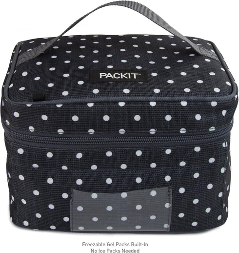 PackIt Freezable Cooler Bag for Breastmilk with Polka Dots