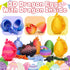 Aesinos 18PCS 3D 3D 3D 3D (18PCS) Printed Dragon Eggs with Dragon Inside Easter Eggs Printed Dragon Easter Toys Mystery