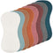 Frienda 8 Pieces Muslin Burp Cloths - 10 x 20 Inches Cotton Washcloths for Newborn Face Towels (Bright Color)