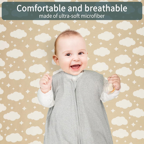 2 Pack 52x28x8in. GUNTAIL Baby Crib Sheets for Boys Girls, Fitted Crib Sheet for Standard Crib and Toddler Mattress