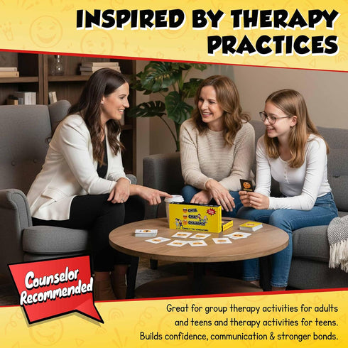 ARTAGIA Fun Social Skills and Therapy Game for Adults and Teenagers: CBT Family Game for Therapeutic Conversations