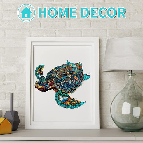 KAAYEE Wooden Jigsaw Puzzles - 301pcs Sea Turtle Puzzle for Adults - Nicely Packaged Gift