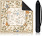 Sonwyoung 22 Inch Mini Chinoiserie Mahjong Mat for Travel Set Beige and White
