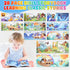 2 3 4 2-4 Toddlers Noah's Ark Toys with Wooden Animal Shape Sorters, Baptism Gifts for Girls Boys Years Old, Montessori