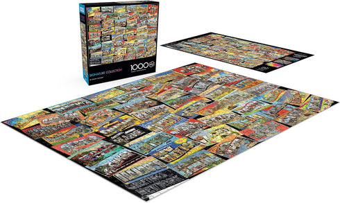 Buffalo Games - 50 States Vintage - 1000 Piece Jigsaw Puzzle for Adults | Perfect for Game Nights, 26.75 x 19.75