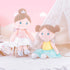 Gloveleya Dolls First Baby Girl Gifts, Soft Stuffed Doll Yellow, 15" with Gift Bag