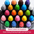 24 3+ SYNCFUN Pcs Twistable Silky Window Crayons, Washable Crayons, Glass and Paper, Easy to Hold & Quick-Drying Art