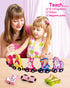 Helsort Set Ages3-5, Wooden Number Train for Toddlers, Magnetic Unicorn Trains Toys, Numbers Matching Game for Toddler