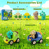 2-Pack 2 3 4 5 18+ RC Dinosaur Cars for Kids - Remote Control Dinosaur Toy Cars with Music and Lights, Birthday Gift