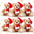 Aoriher 6 Pieces Bear Bulk Stuffed Animal - Baby Shower Plush Toys, Soft Cute Bear for Easter Graduation Gifts